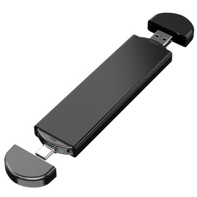 Tipo C USB3.0 SSD Disco rígido externo M.2 Nvme Sata Design de interface dupla para laptop