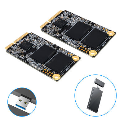 Disco rígido MSATA portátil comercial SSD silencioso 64GB a 2Tb Transferência rápida de dados