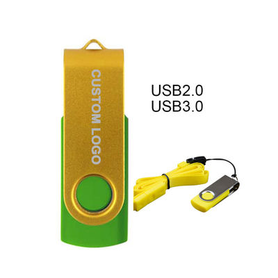 64g 32g 16g8g USB Flash Memory Disk 360 graus de rotação Flash Drive Enterprise Logotipo